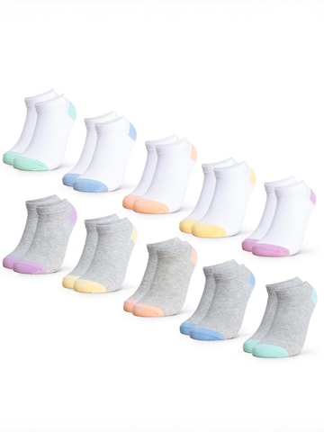 Occulto Socken 'Piccolo'‌‌‌ in Weiß: Vorderseite
