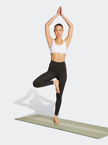 ADIDAS PERFORMANCE Бюстие Спортен сутиен 'ALL ME ESS' в бяло: отпред