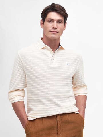 Barbour - Camisa 'Cramlington' em branco: frente