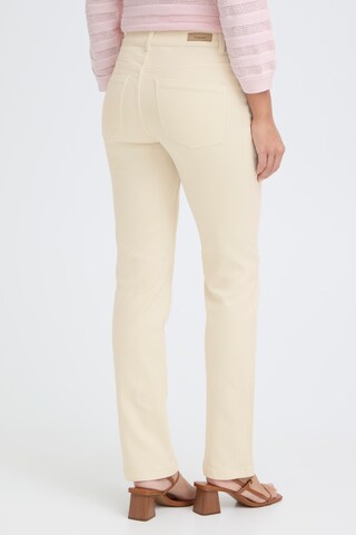 Coupe slim Jean 'FRLUXE ELLI JE 1 ' Fransa en beige