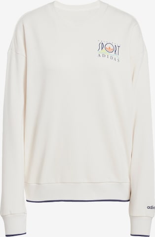 Sweat-shirt 'Graphic Sports' ADIDAS ORIGINALS en blanc : devant