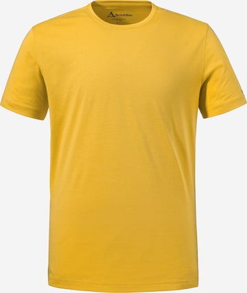 T-Shirt fonctionnel 'Buchberg' Schöffel en jaune : devant