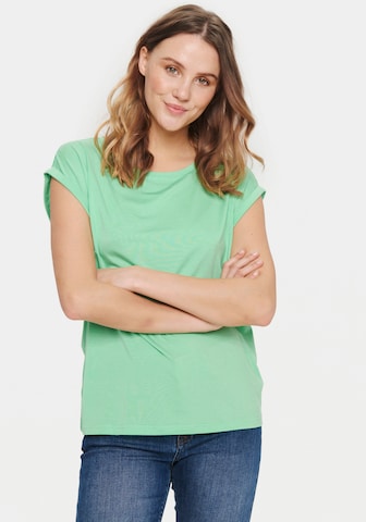 SAINT TROPEZ Shirt in Green: front