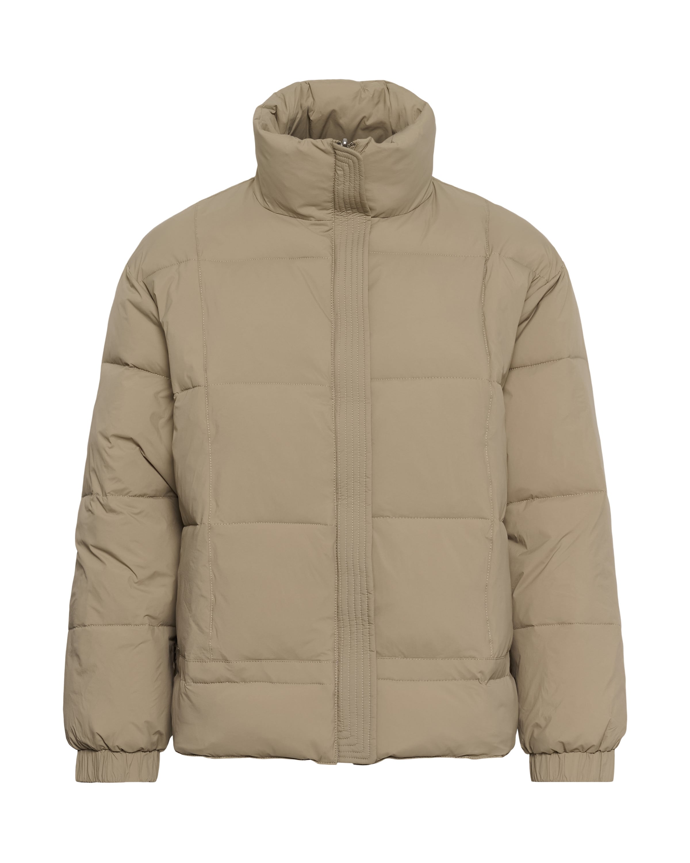 CULTURE Winterjas in Beige: voorkant