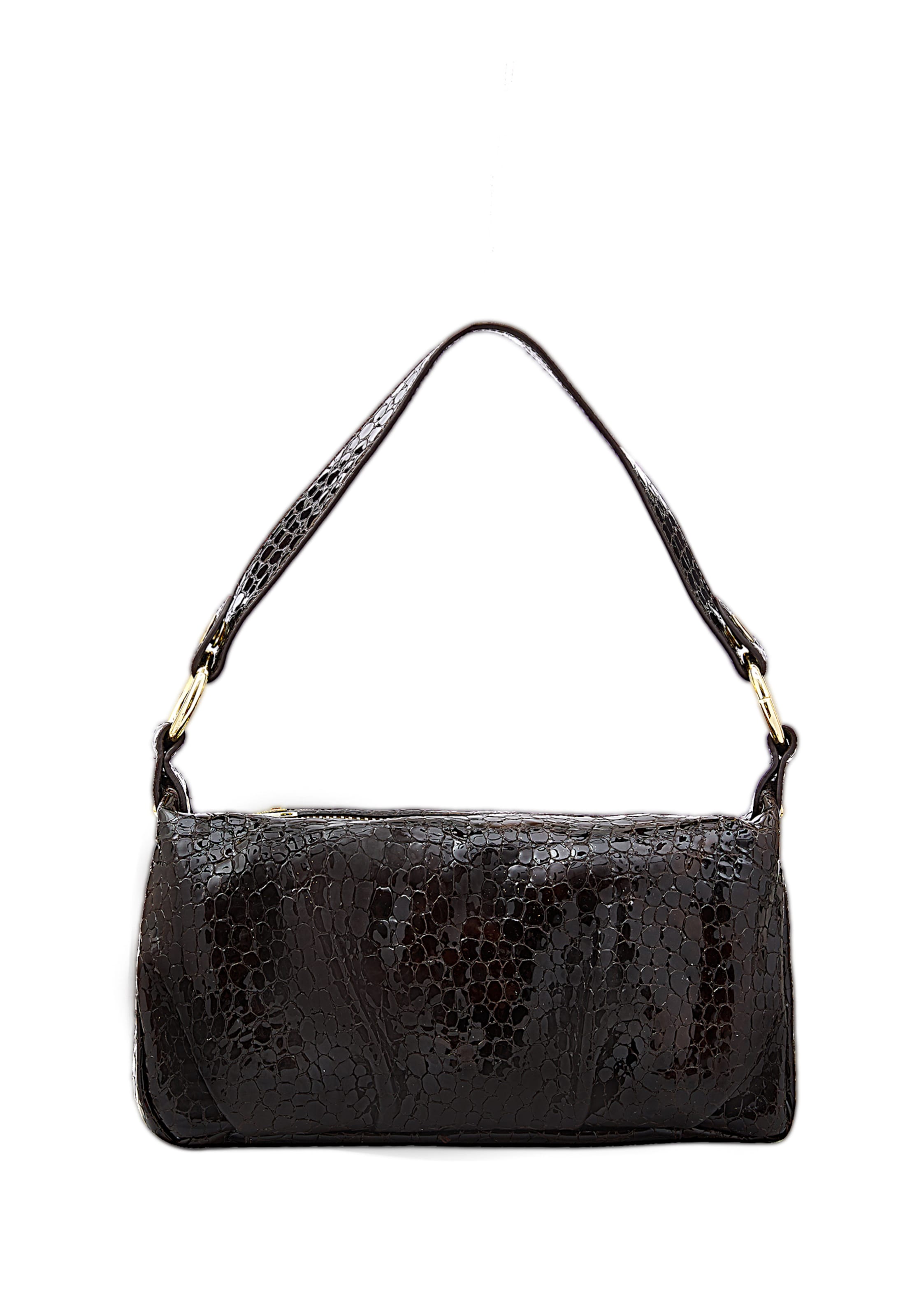 faina Schultertasche in Braun: Vorderseite