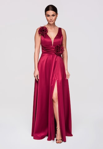Ombre Evening dress in Red: front