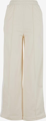 Urban Classics Wide leg Trousers in Beige: front