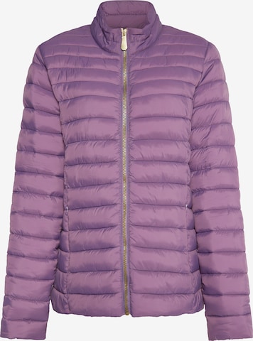 Veste mi-saison faina en violet : devant