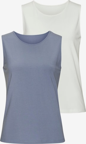 LASCANA Topp, värv sinine: eest vaates