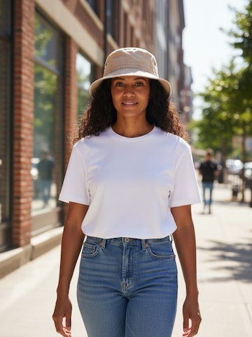 Kumixi Cap 'Fischerhut' in Beige