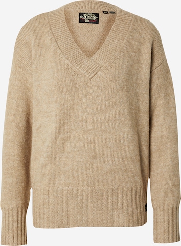 Cashmere Essentials Pulli Braun Superdry Pullover 'Essential' In