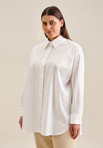 SEIDENSTICKER Blouse in Wit: voorkant