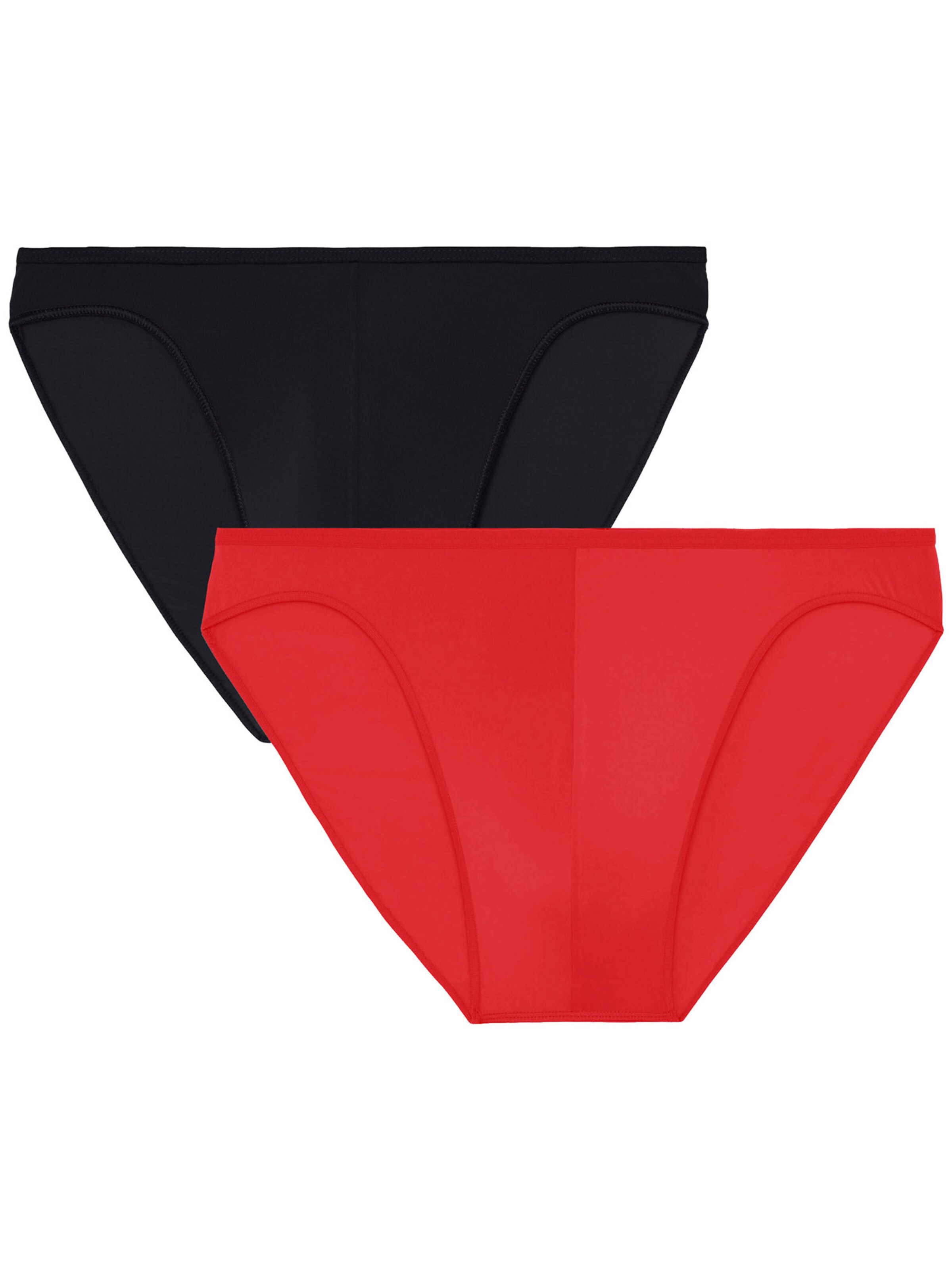 HOM Panty ' Plumes ' in Red: front