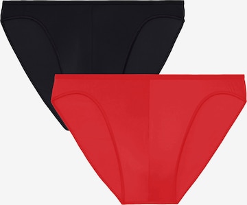 HOM Panty ' Plumes ' in Red: front