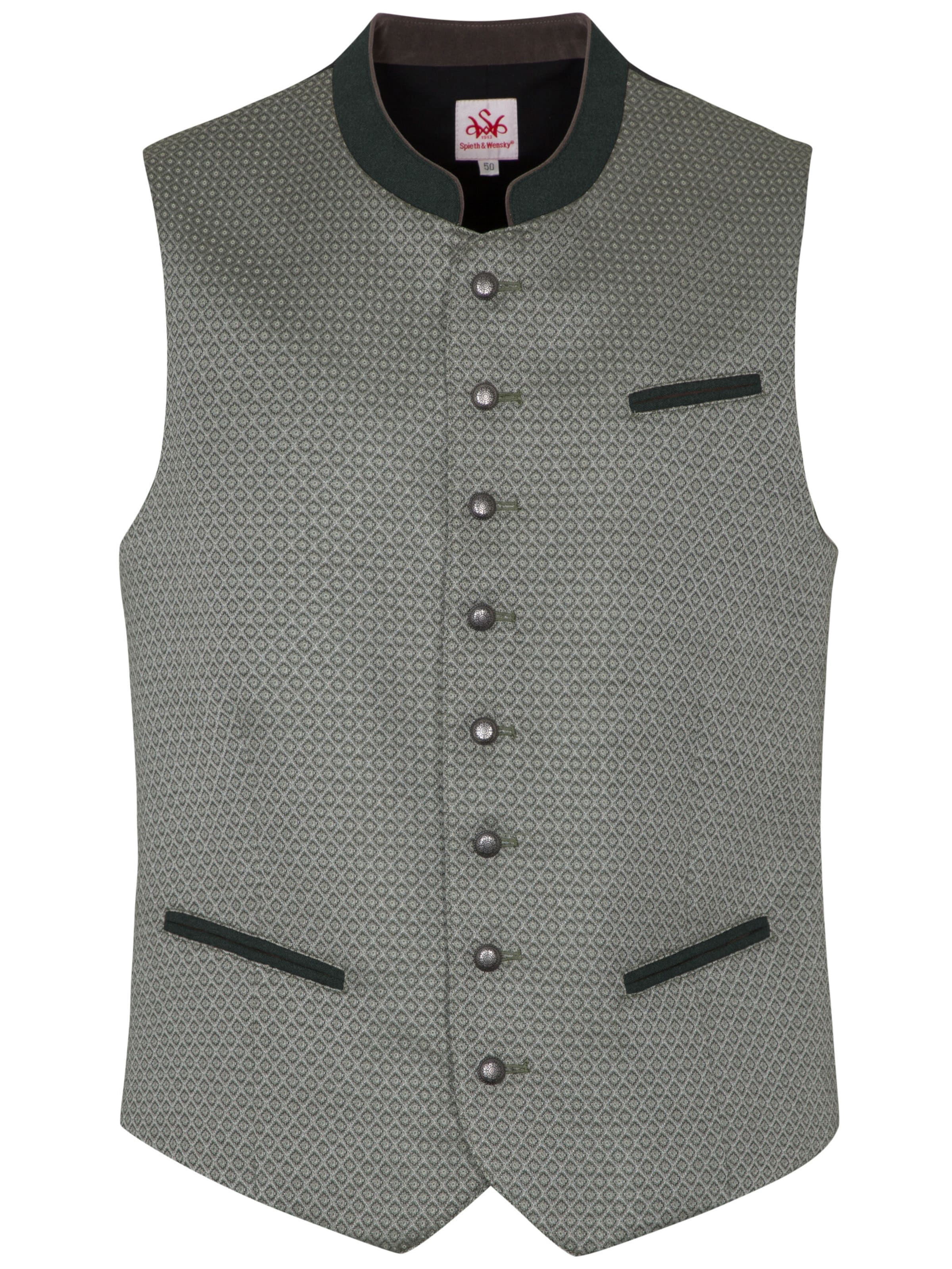 SPIETH & WENSKY Traditional vest 'Daniel' in Grey: front
