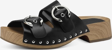 TAMARIS Mules in Black: front