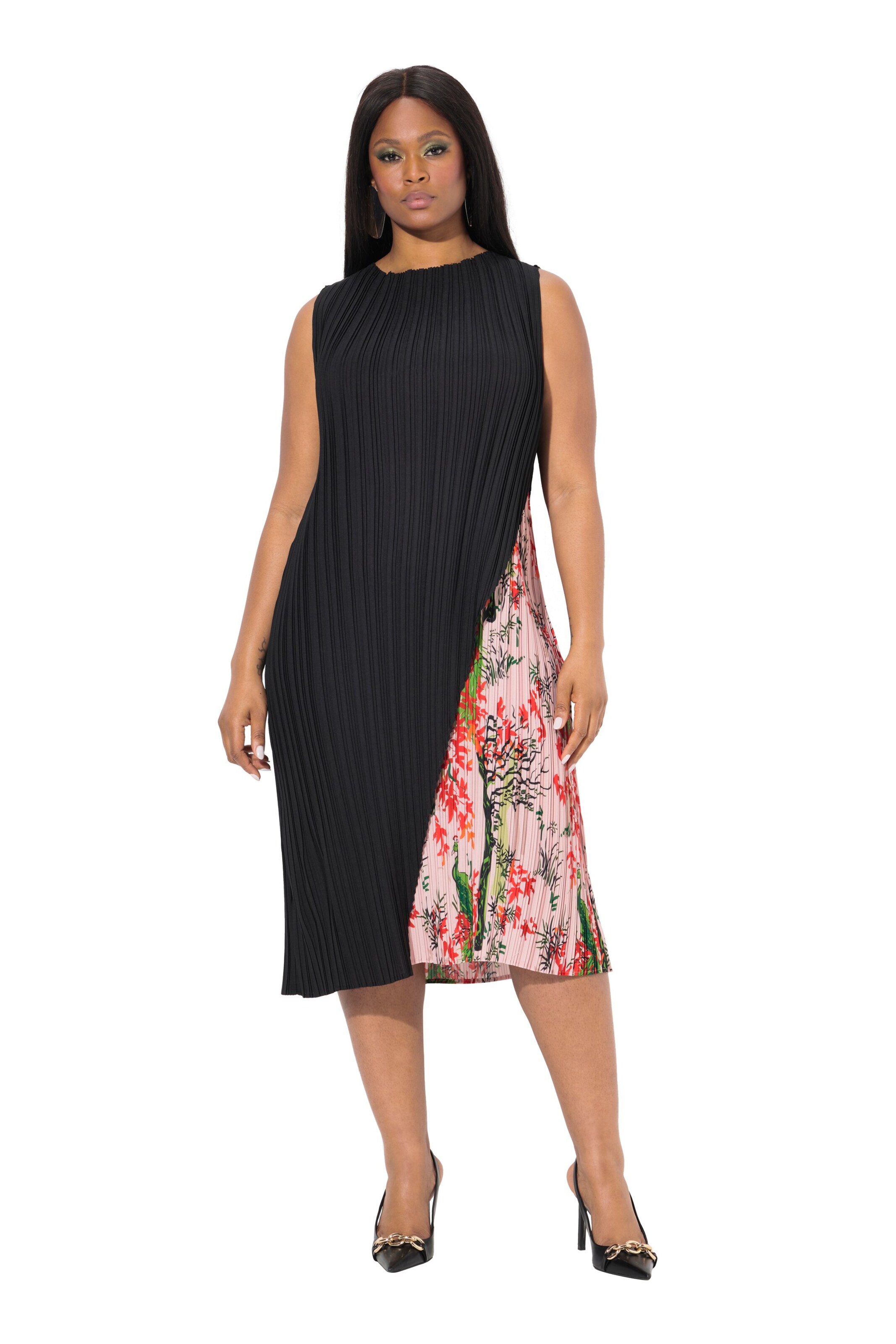 Ulla Popken Kleid in Schwarz: Vorderseite