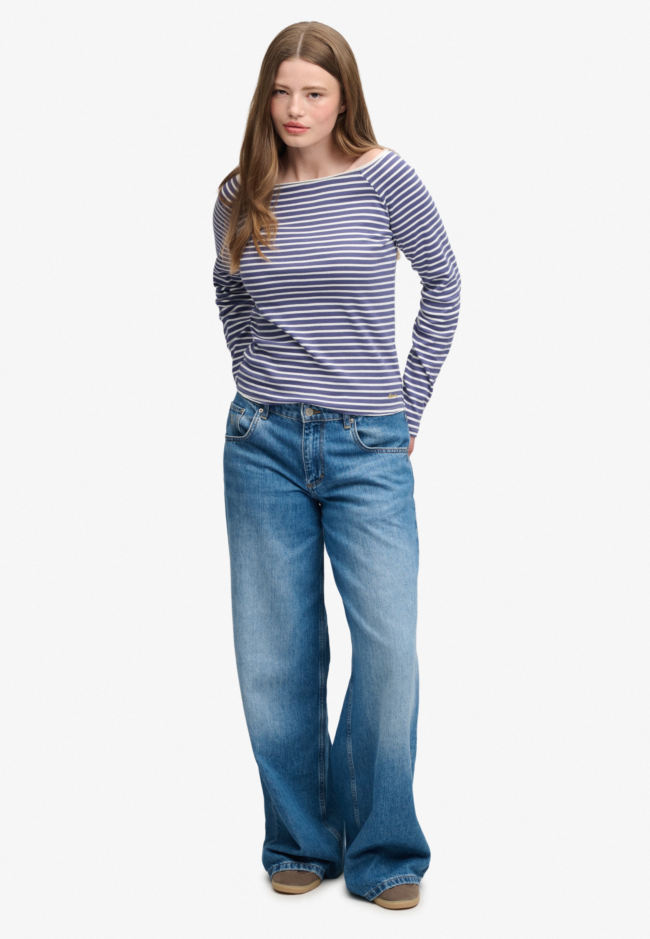 Superdry & Co Shirt 'Bardot' in Blue