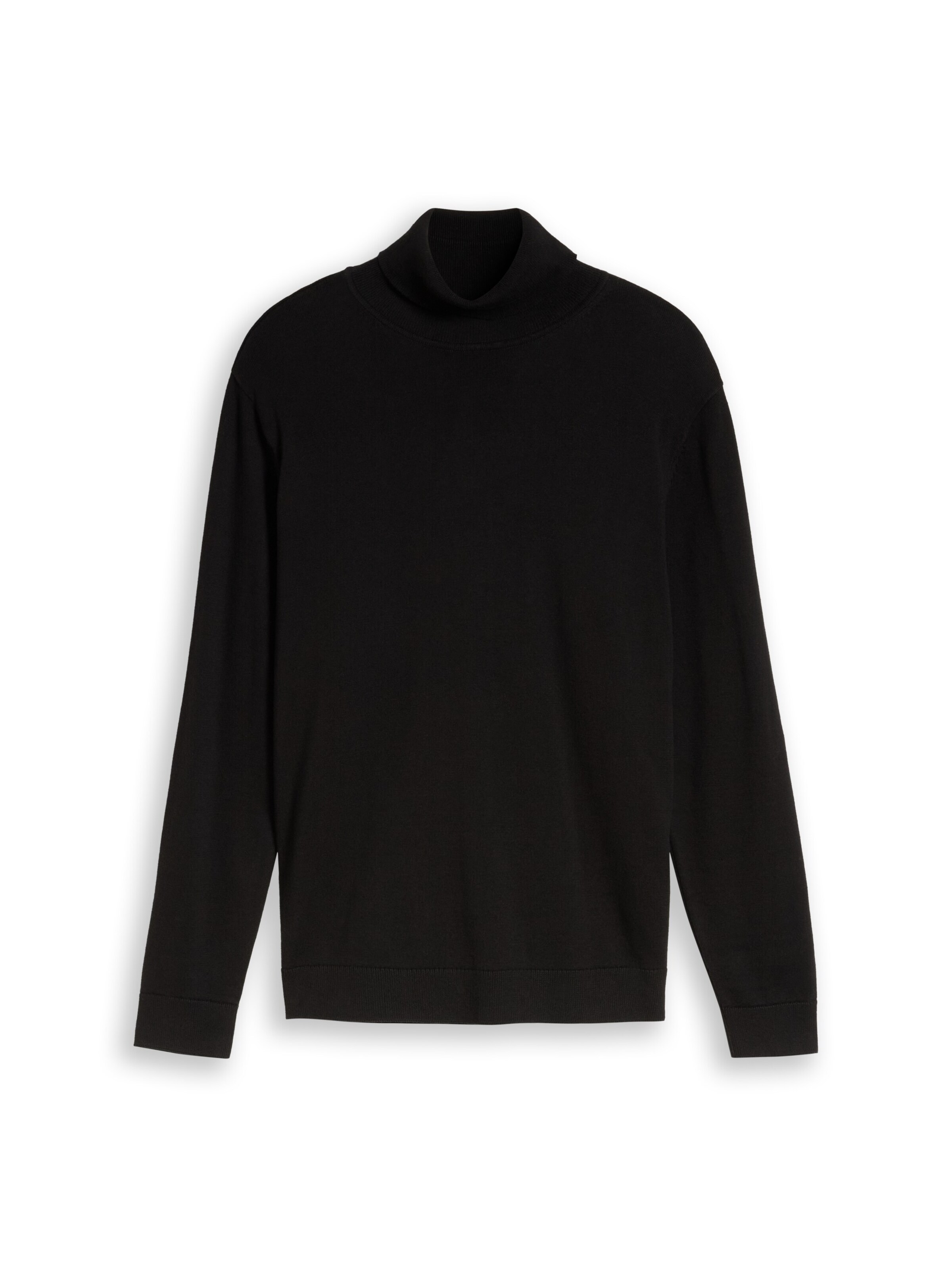 TOM TAILOR Sweater in Black: front