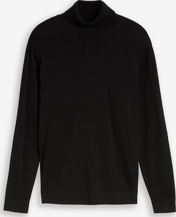 TOM TAILOR Sweater in Black: front