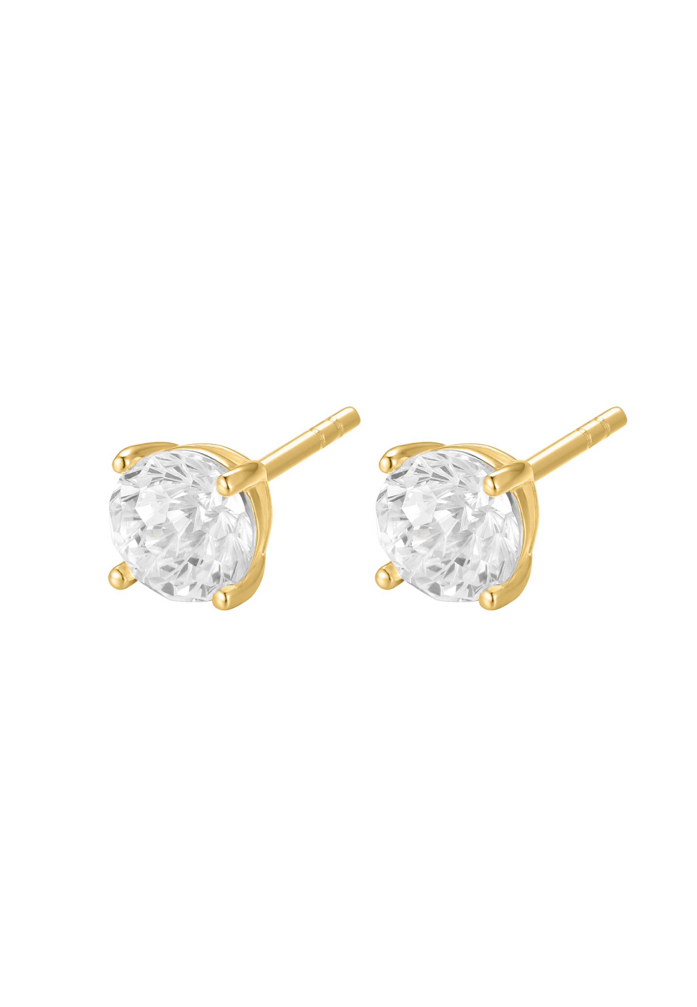 Nana Kay Earrings 'Classic Solitaire' in Yellow: front