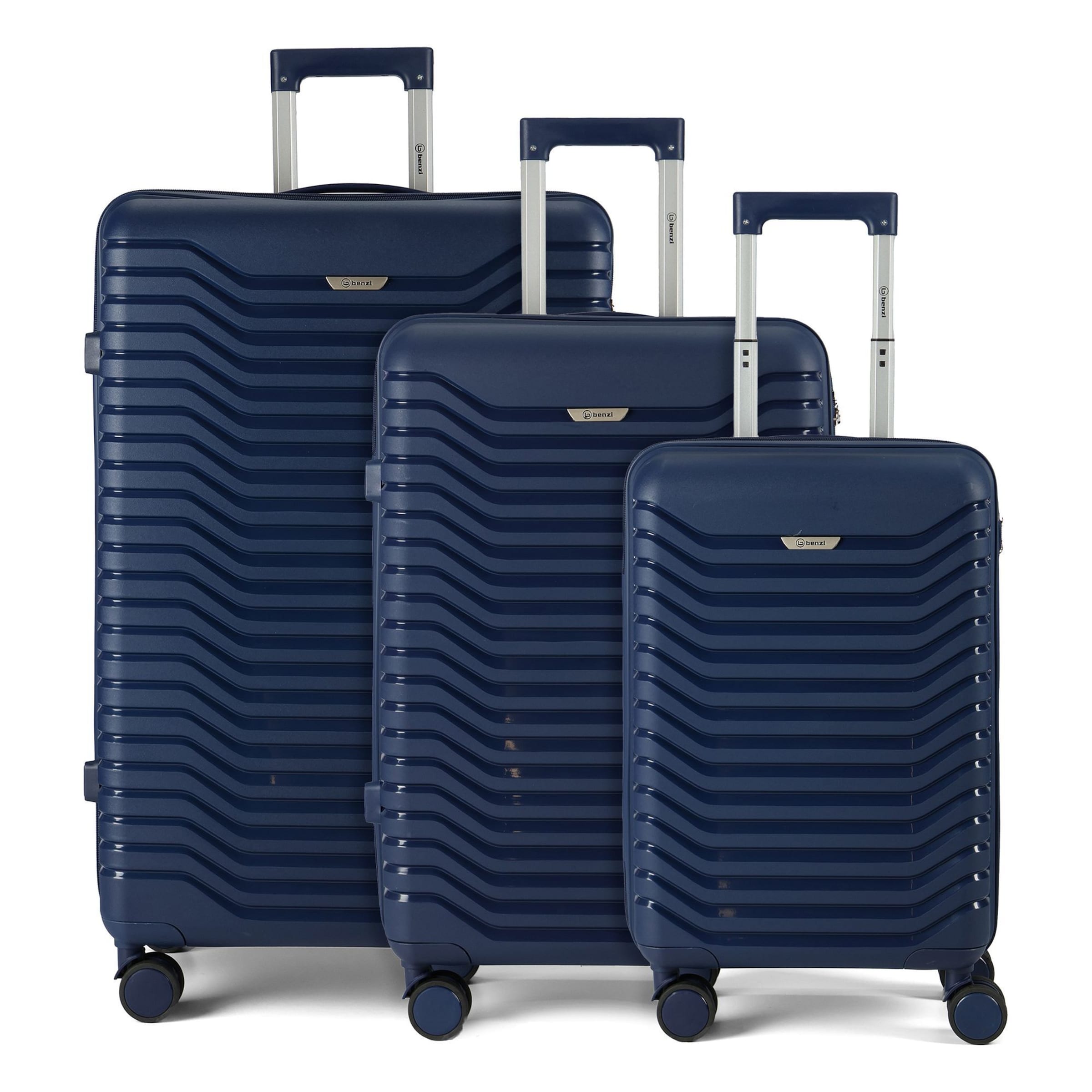 Benzi Suitcase set in Blue: front