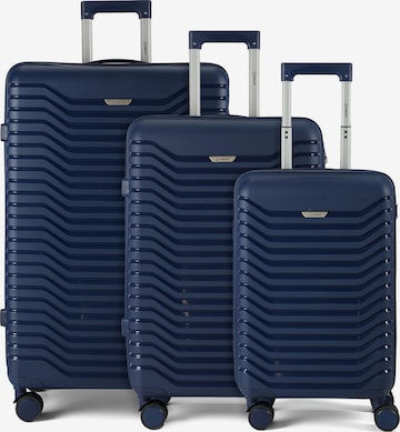 Ensemble de bagages Benzi en bleu : devant