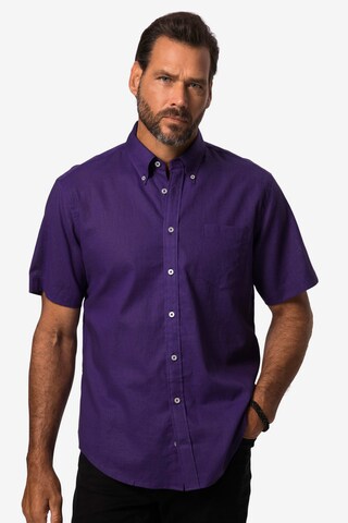 JP1880 Regular fit Button Up Shirt in Purple: front