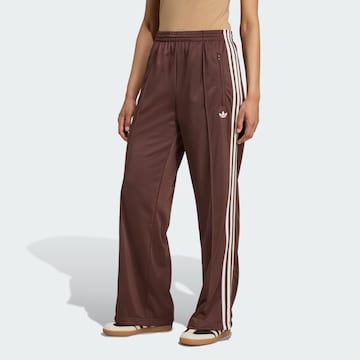ADIDAS ORIGINALS Wide Leg Hose 'Adicolor Classic Firebird' in Braun: Vorderseite