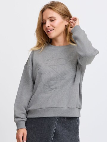 PULZ Jeans - Sudadera 'TABITA' en gris: frente