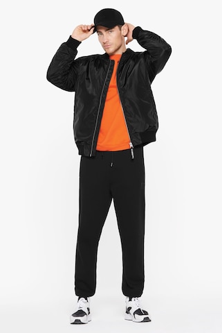 Harlem Soul Between-Season Jacket 'DET-ROIT' in Black