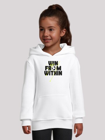F4NT4STIC Sweatshirt 'Win From Within Soccer Splash Green' in White