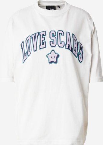 Love Scars - Camiseta en blanco: frente