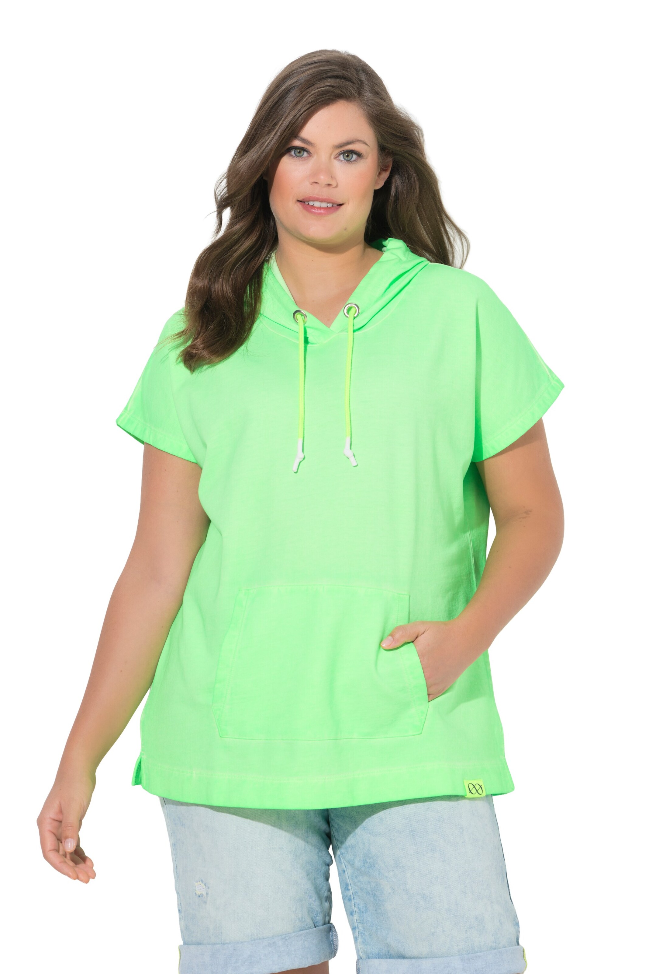 LAURASØN Sweatshirt in Groen: voorkant