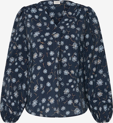 Fransa Bluse in Blau: Vorderseite