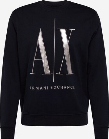 ARMANI EXCHANGE - Sweatshirt em azul: frente