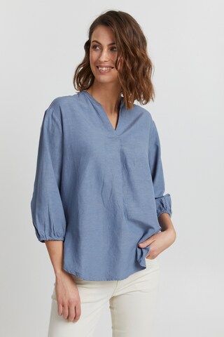 Fransa Blouse 'FAMADDIE 7' in Blauw: voorkant