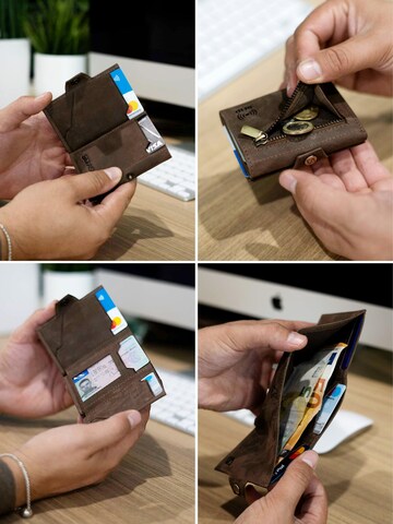 SERASAR Wallet 'Genius' in Brown