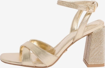 LipsySandale s remenčićima - zlatna boja: prednji dio