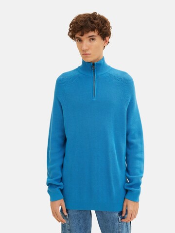 TOM TAILOR DENIM Pullover in Blau: predná strana