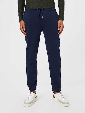 !Solid Tapered Pants in Blue: front