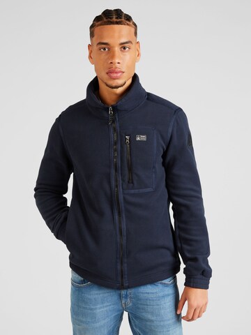 Gaastra Fleece jas 'Azores' in Blauw: voorkant