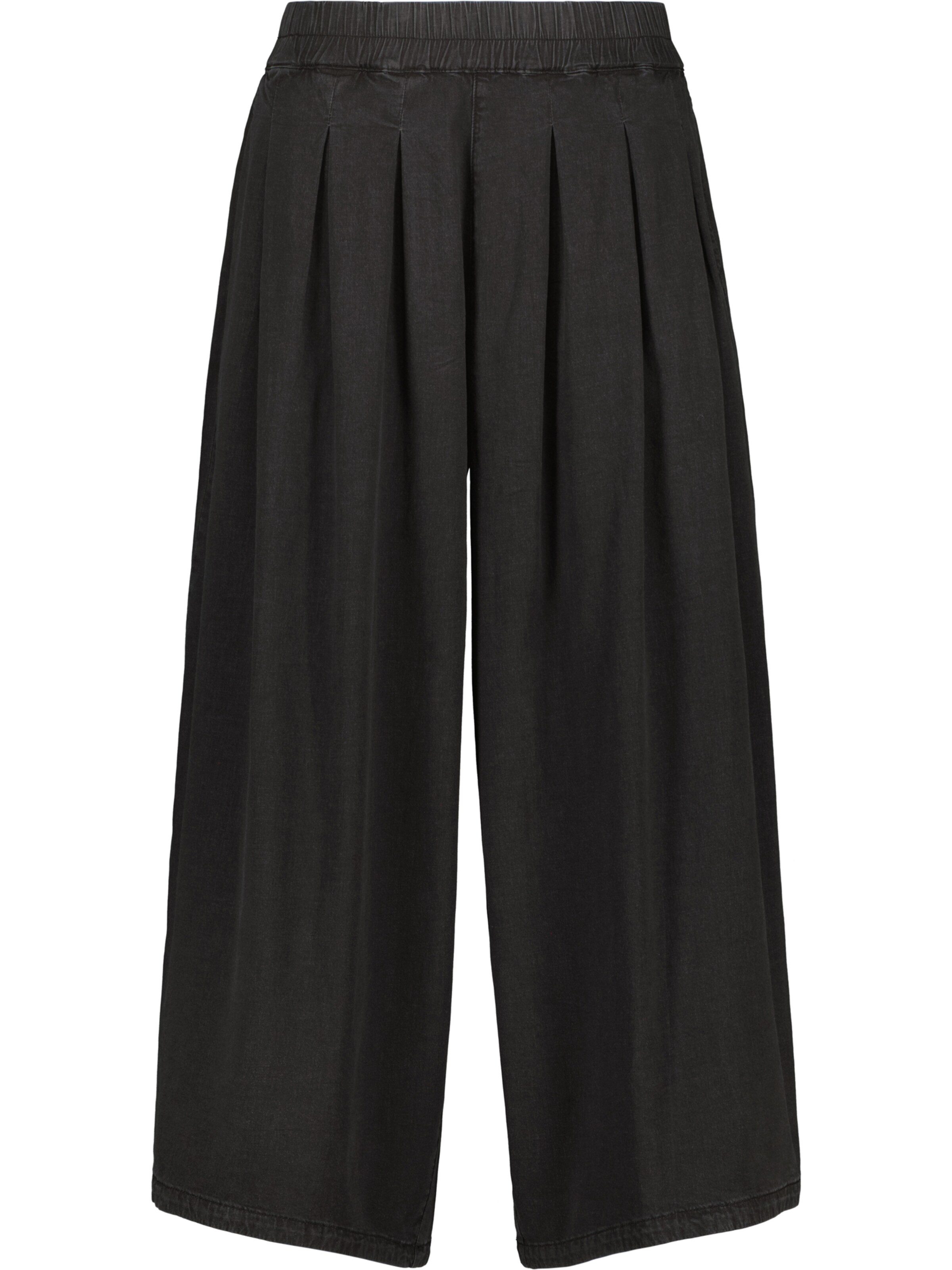 alife & kickin Широки крачоли Панталон с набор 'Nadette' в черно: отпред