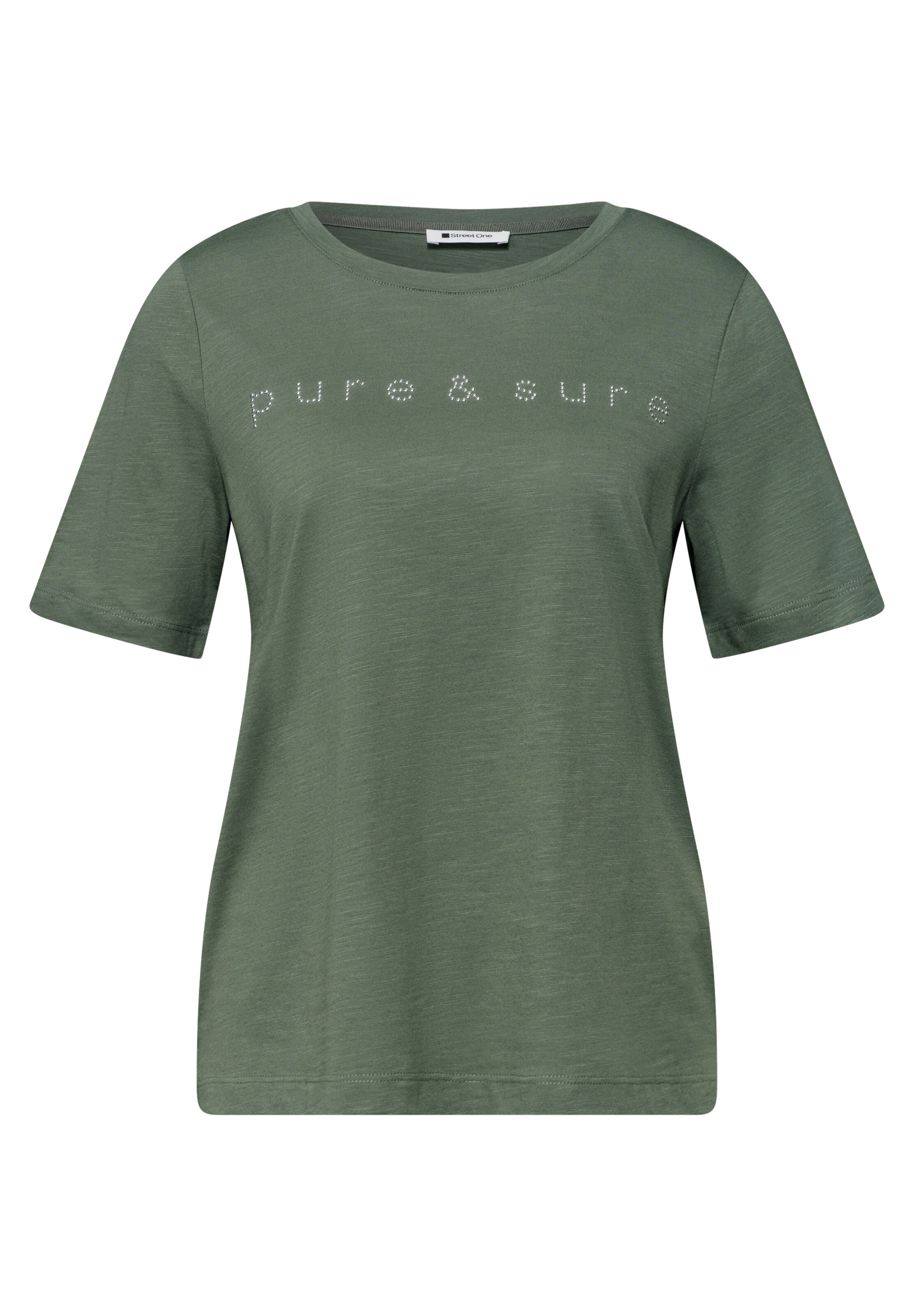 STREET ONE Shirt in Grün: Vorderseite