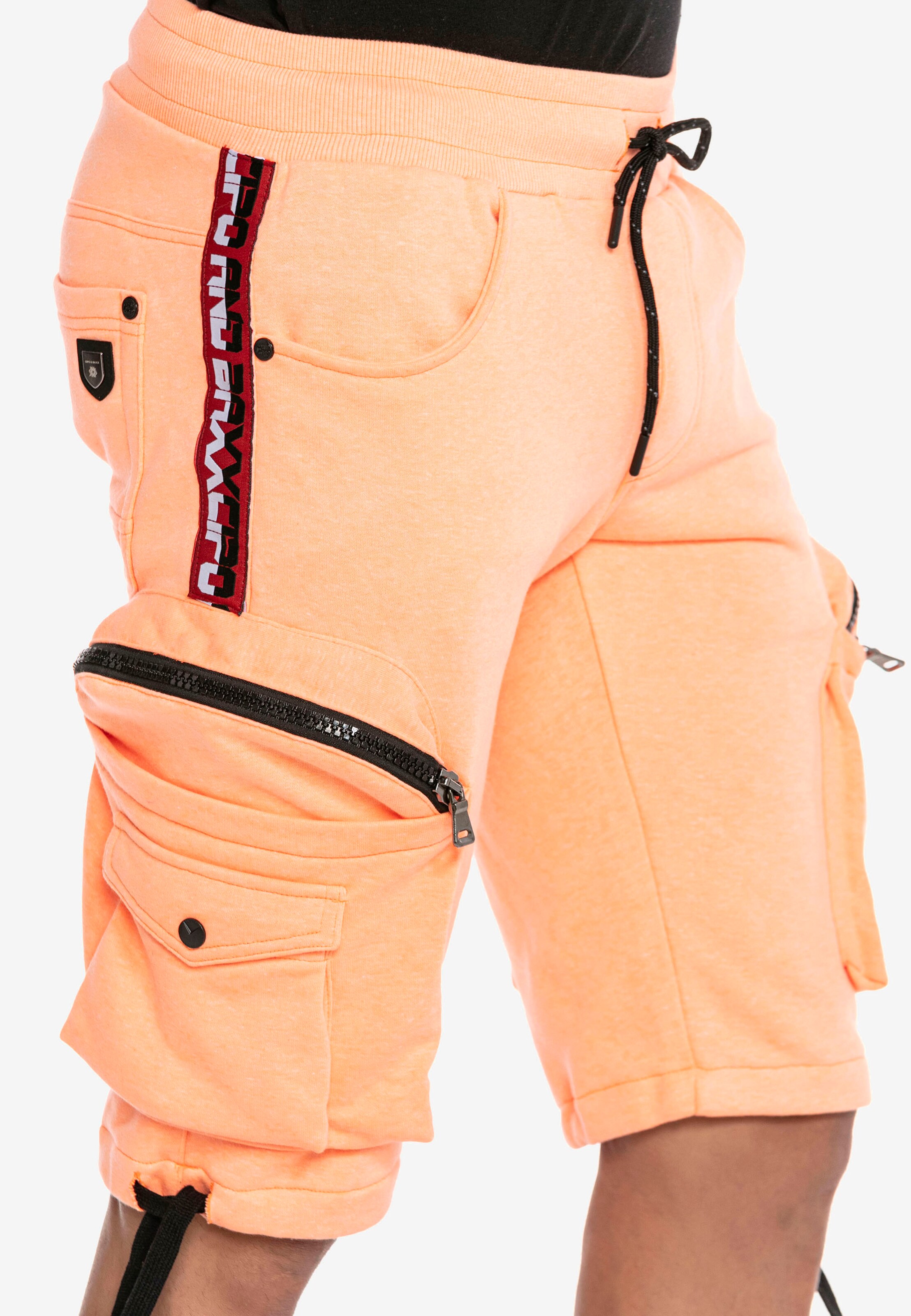 Männer Hosen CIPO & BAXX Shorts in Orange - YS25822 Männer Hosen CIPO & BAXX Shorts in Orange - YS25822