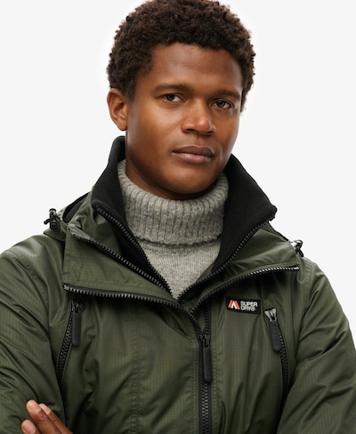 Superdry Veste mi-saison en olive, Vue avec produit