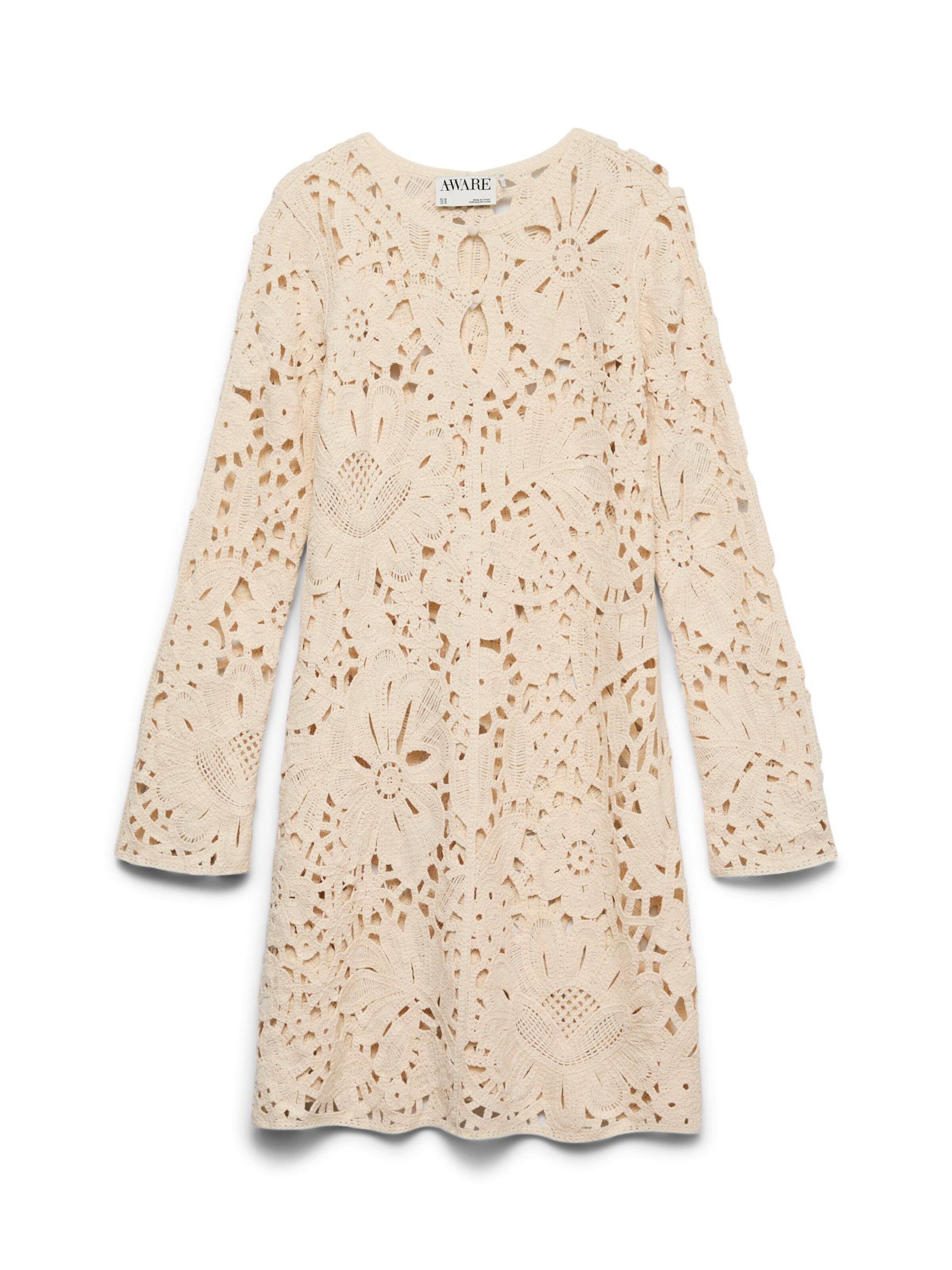 VERO MODA Jurk in Beige: voorkant