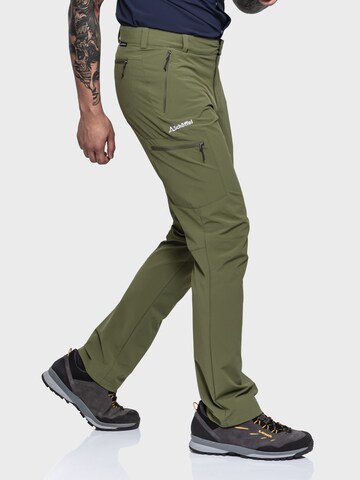 Regular Pantalon outdoor 'Folkstone' Schöffel en vert : devant