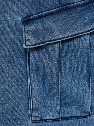 Pull&Bear Tapered Cargojeans in Blauw