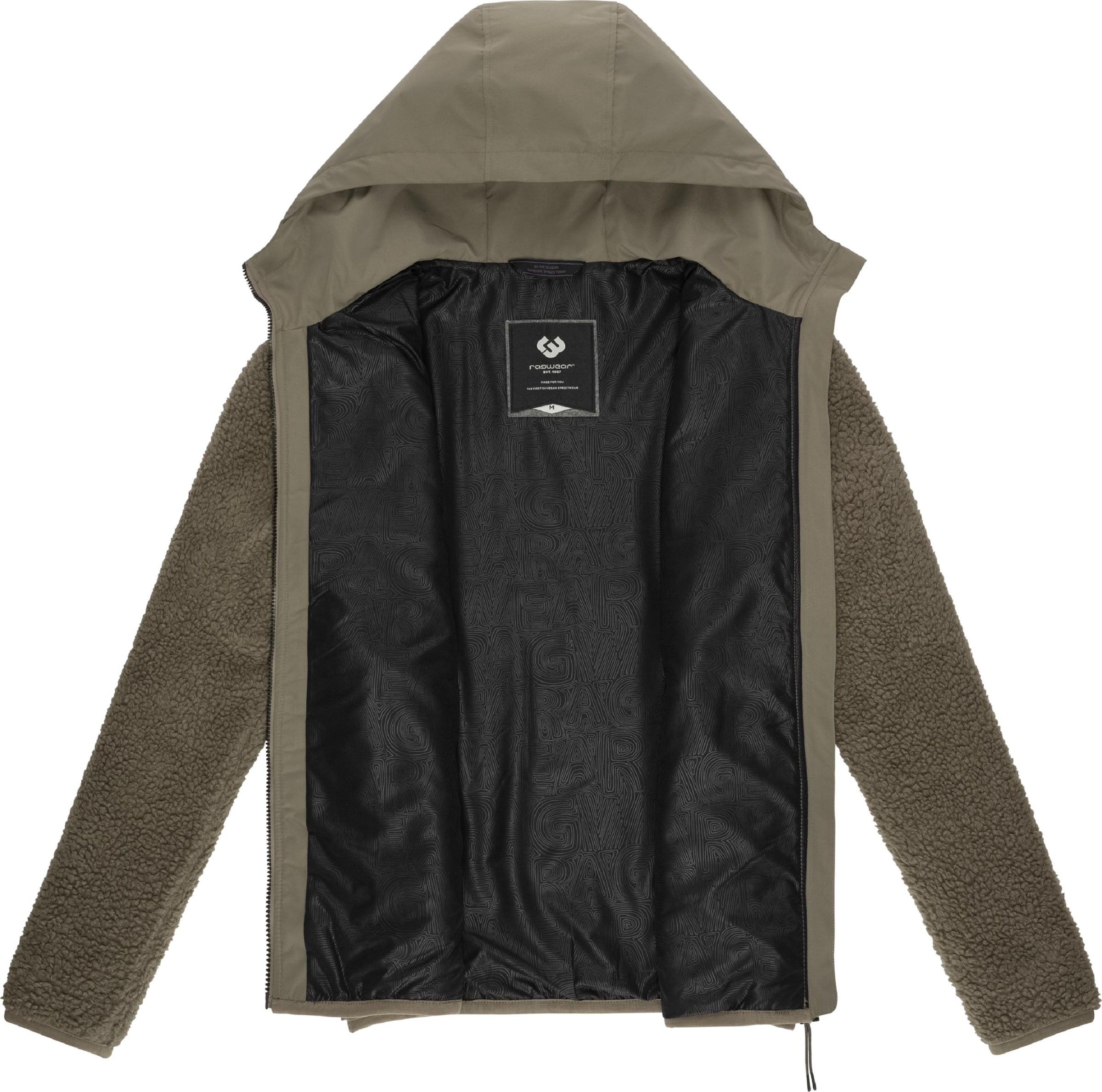 Ragwear Λειτουργική ζακέτα φλις 'Adar' σε πράσινο